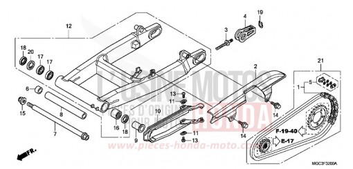BRAS OSCILLANT CB1100AD de 2013